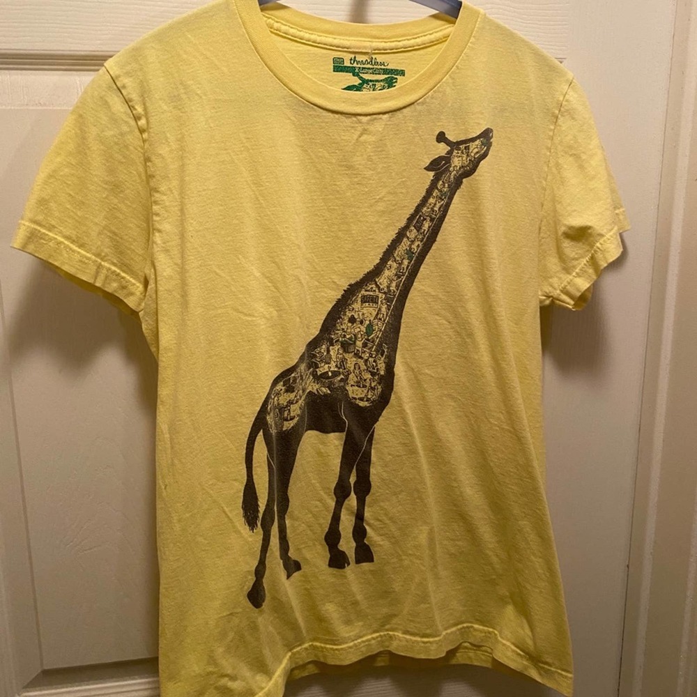 Threadless limited edition “How does it work” - yellow women’s XL